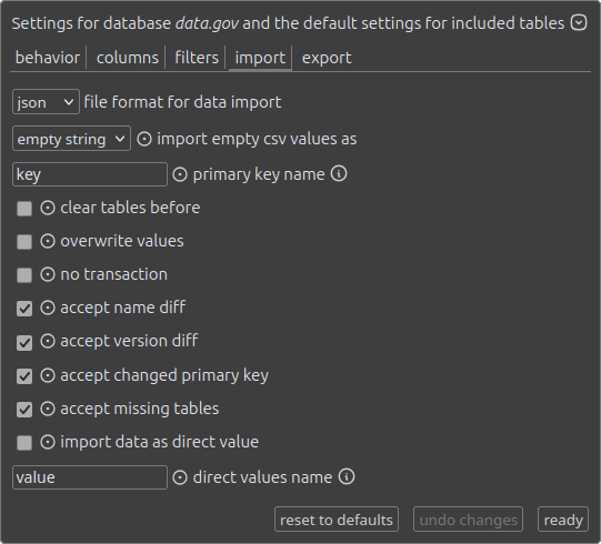import settings