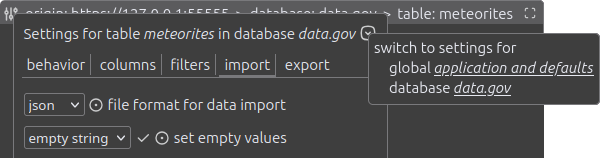 configuration target switch