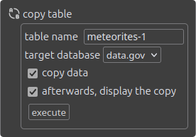 table tools: copy table